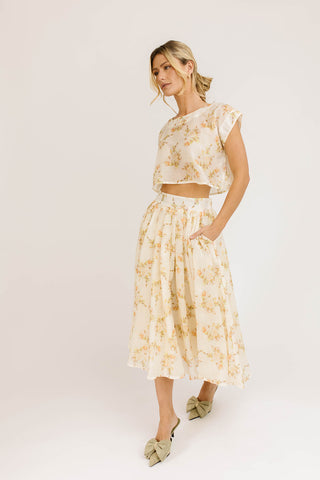 festival floral midi dress