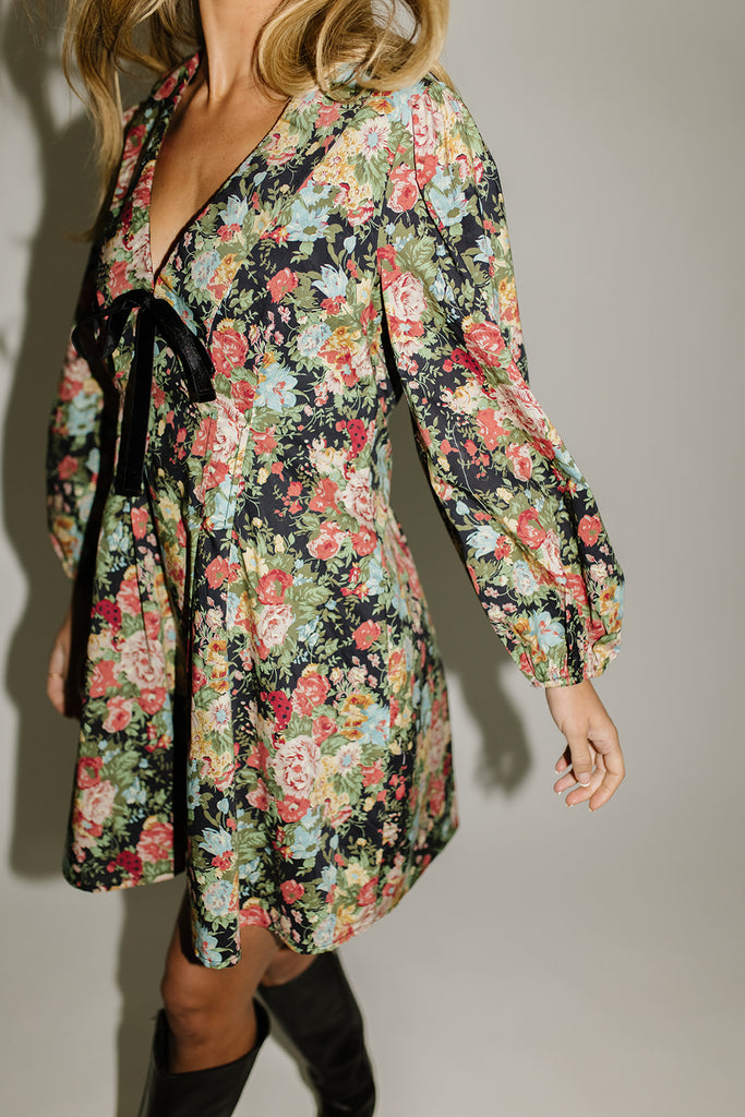 yuri floral mini dress