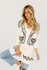 adele embroidered cardigan