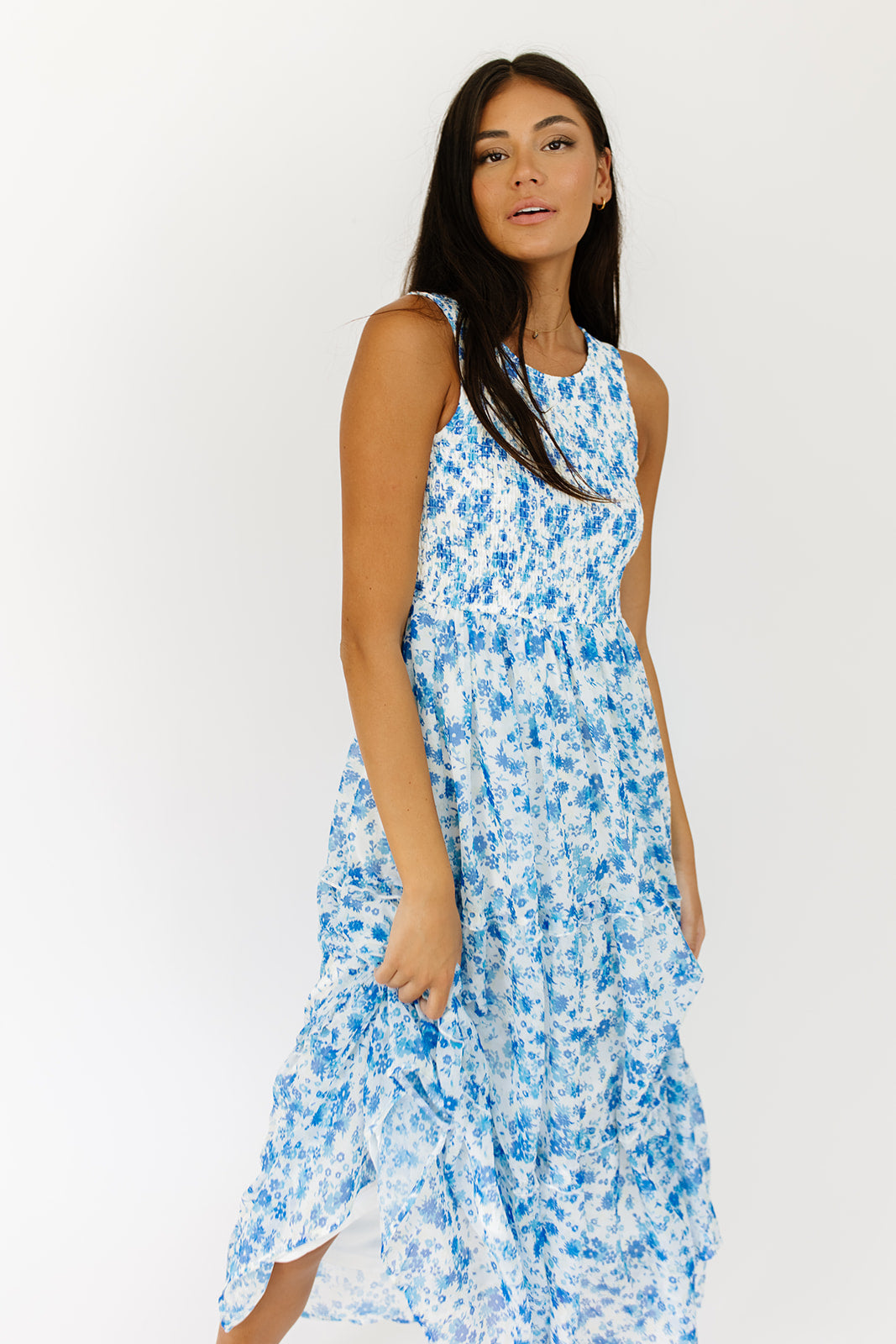 Sloane V-Neck Cap Sleeve Bamboo Maxi Dress