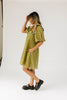 mini good luck puff sleeve dress // green floral *zoco exclusive*