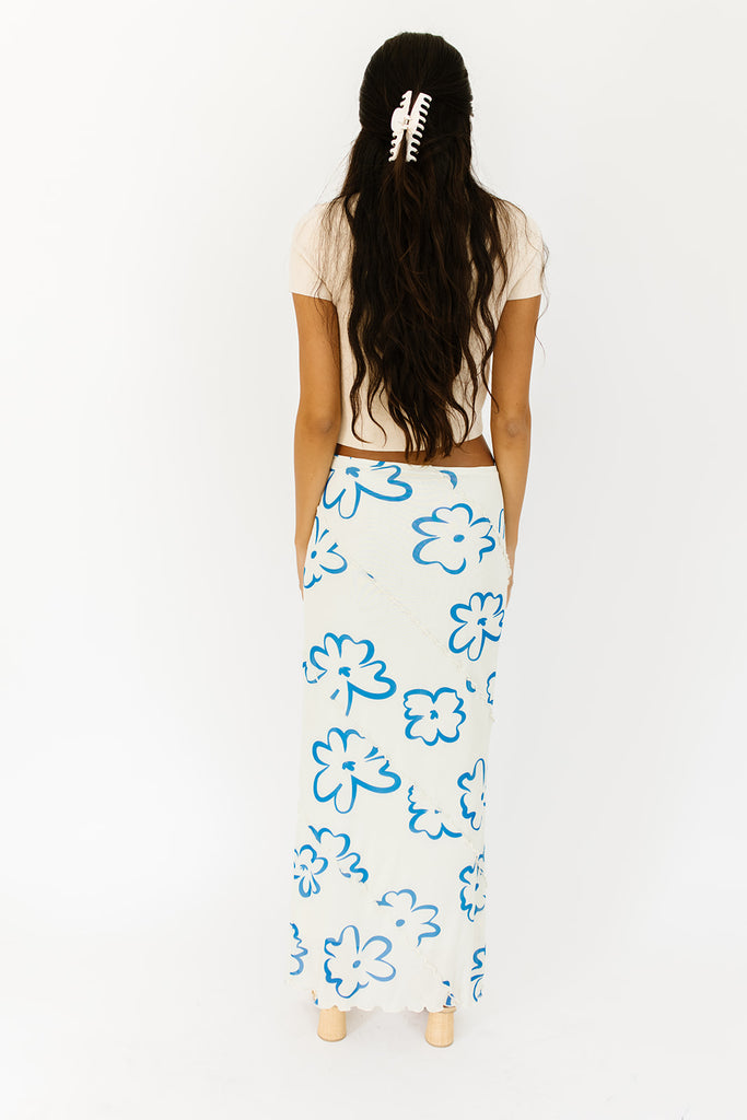 sandy floral maxi skirt