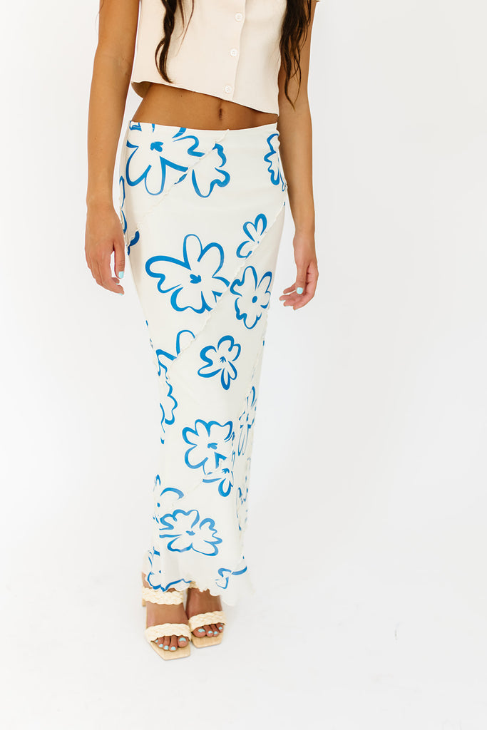 sandy floral maxi skirt