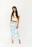 sandy floral maxi skirt