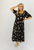 daymaker dress // fall black floral *zoco exclusive*