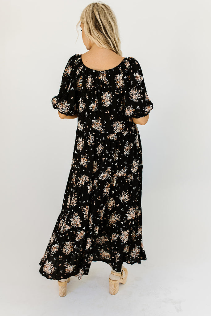 daymaker dress // fall black floral *zoco exclusive*