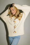 polly cable knit sweater