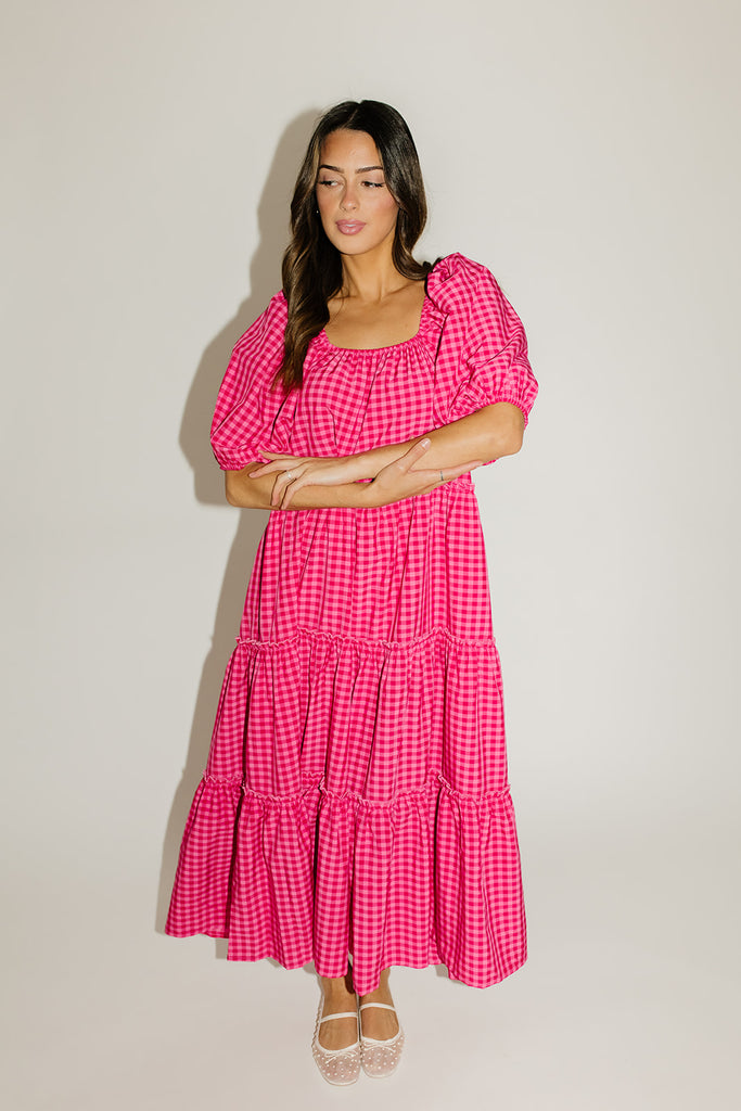 daymaker dress // pink gingham *zoco exclusive*