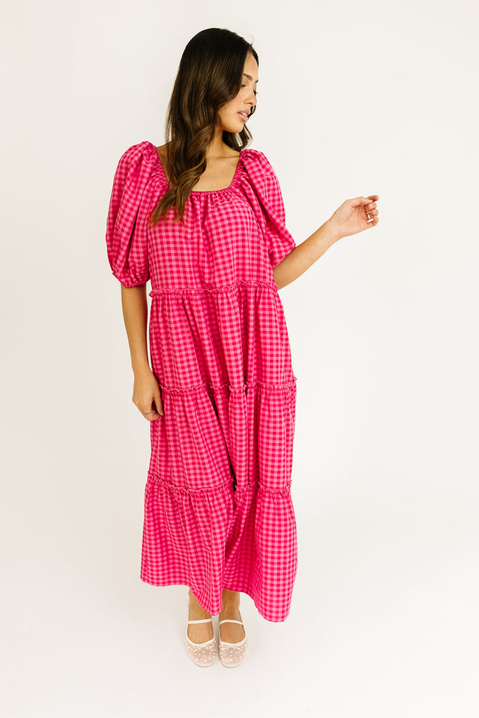 daymaker dress // pink gingham *zoco exclusive*