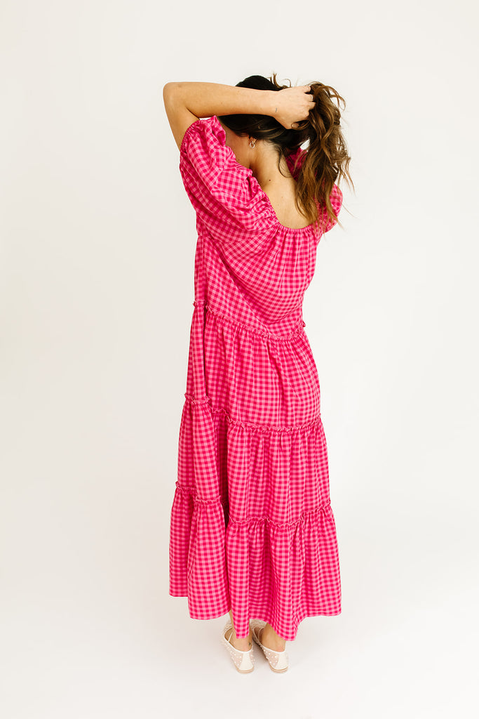 daymaker dress // pink gingham *zoco exclusive*