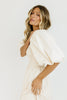 scout puff sleeve dress // cream *zoco exclusive*