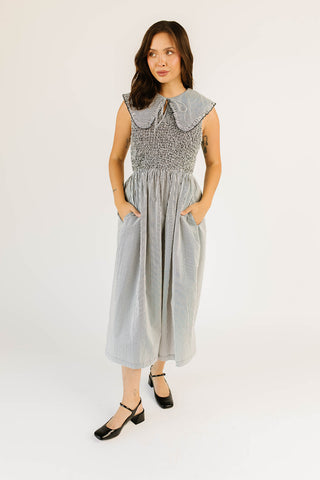 feather striped romper