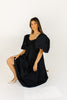 gala midi dress // navy