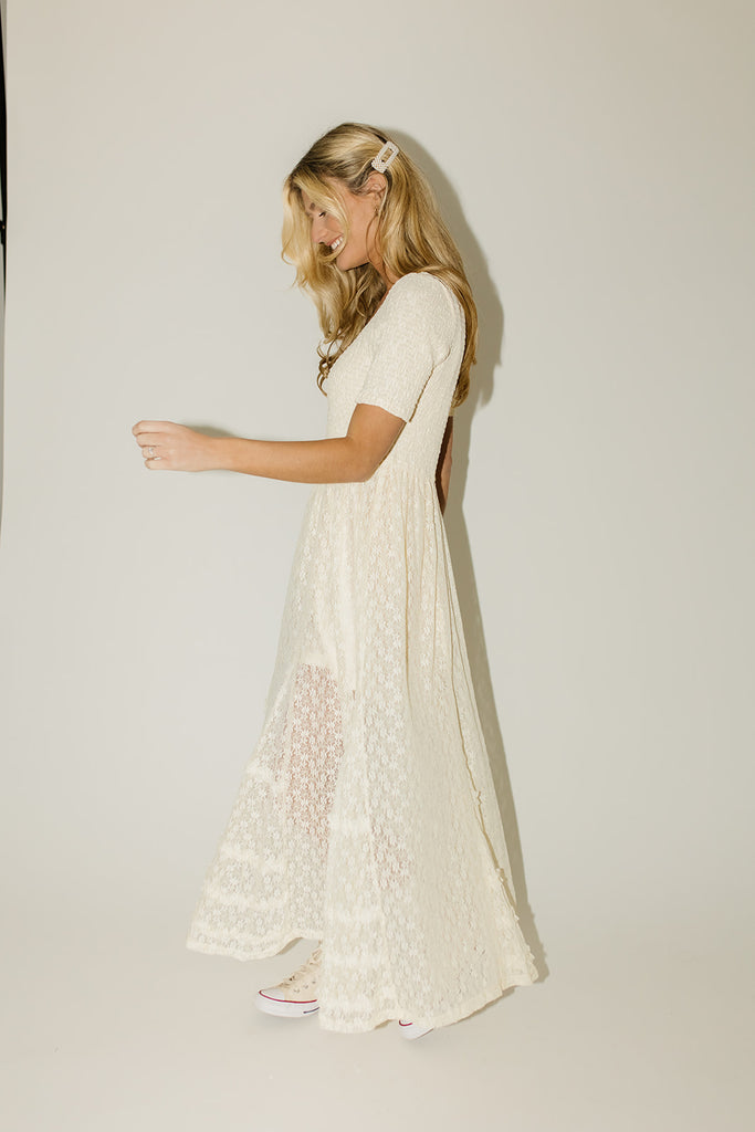 birdie maxi dress // cream