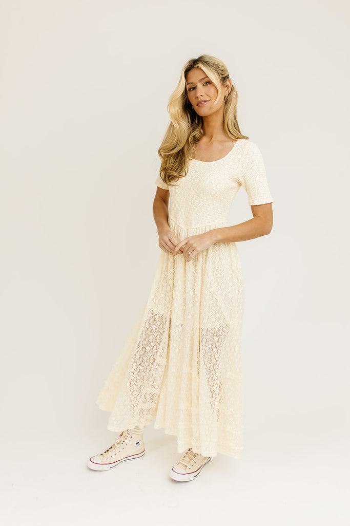 birdie maxi dress // cream