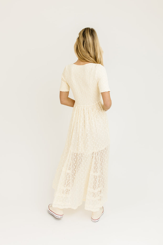 birdie maxi dress // cream