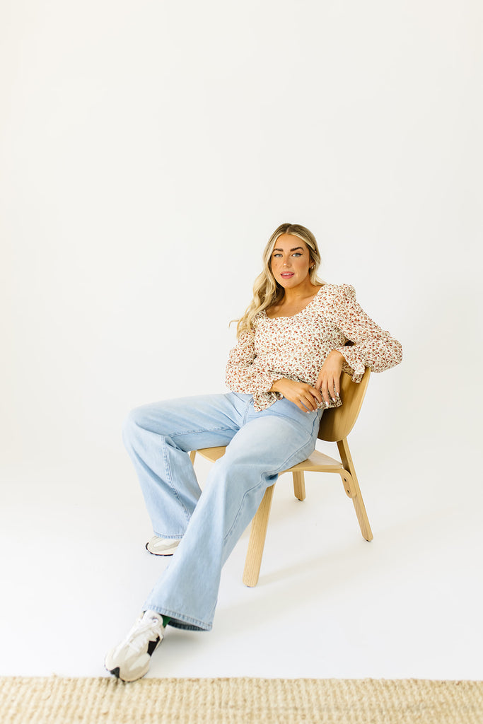 goodbyes floral blouse
