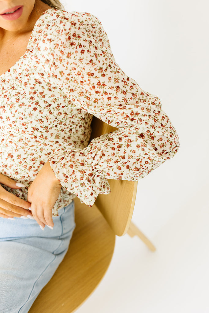 goodbyes floral blouse