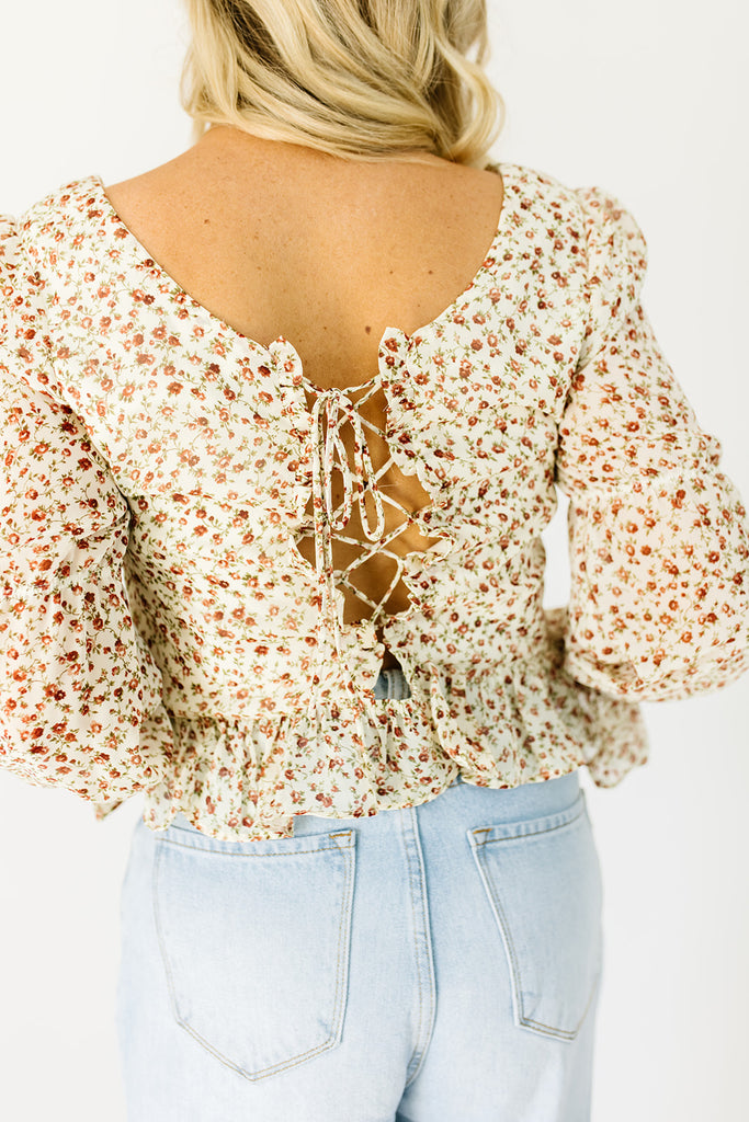 goodbyes floral blouse