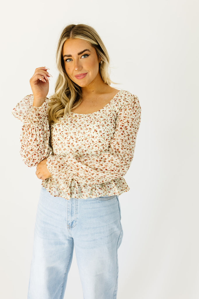 goodbyes floral blouse