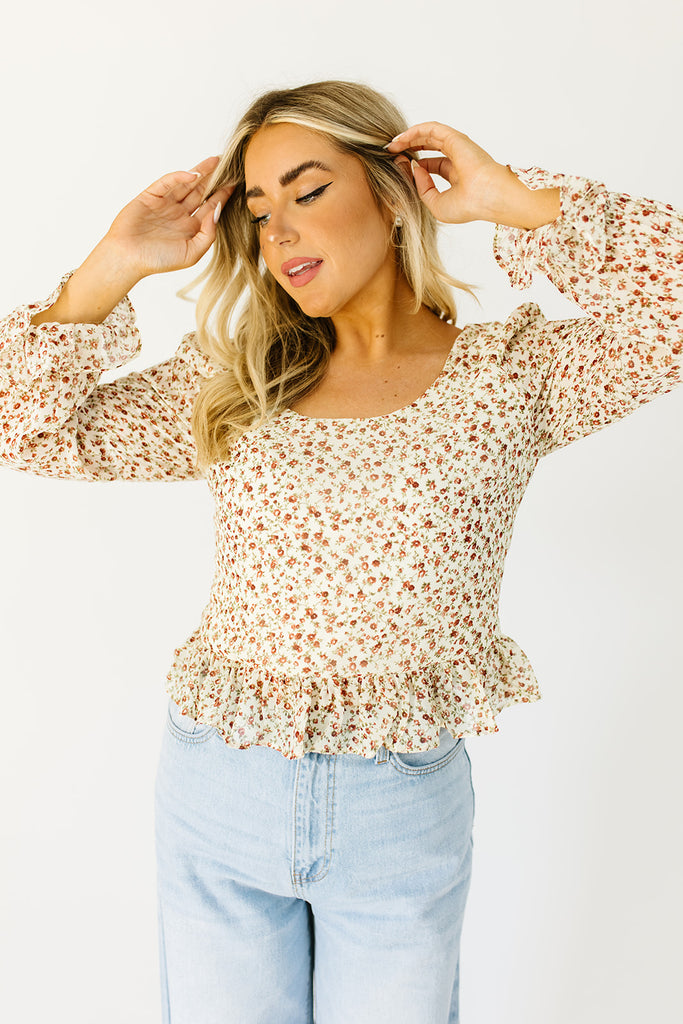 goodbyes floral blouse
