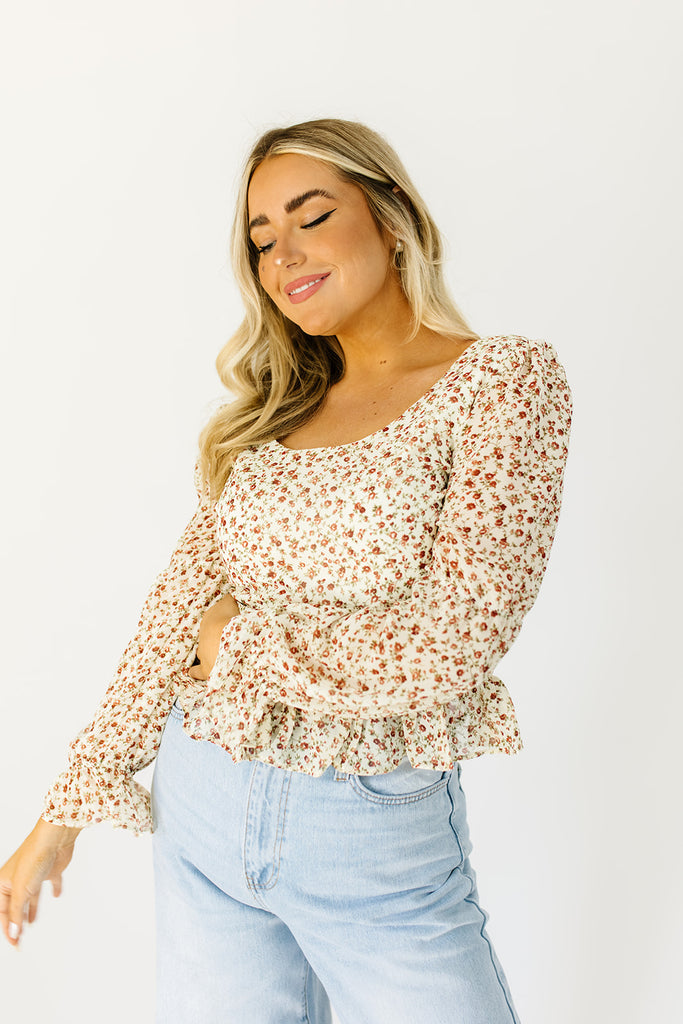 goodbyes floral blouse