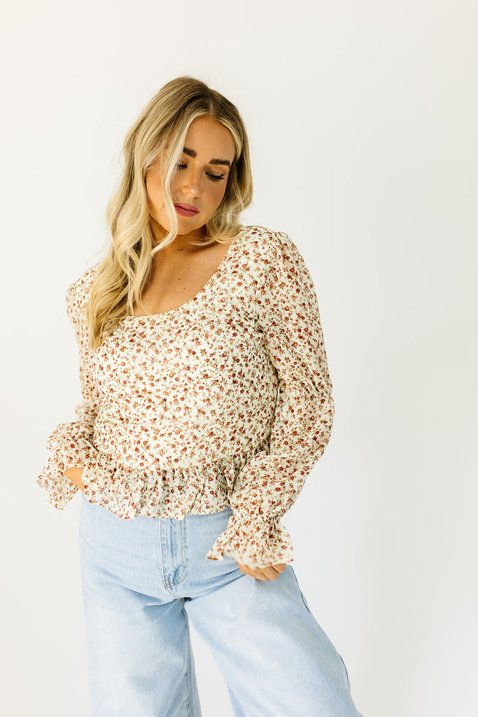 goodbyes floral blouse