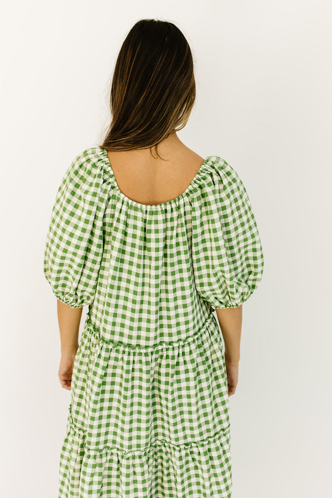 daymaker dress // green gingham *zoco exclusive*