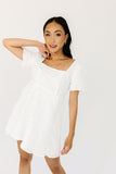 carla mini dress // white