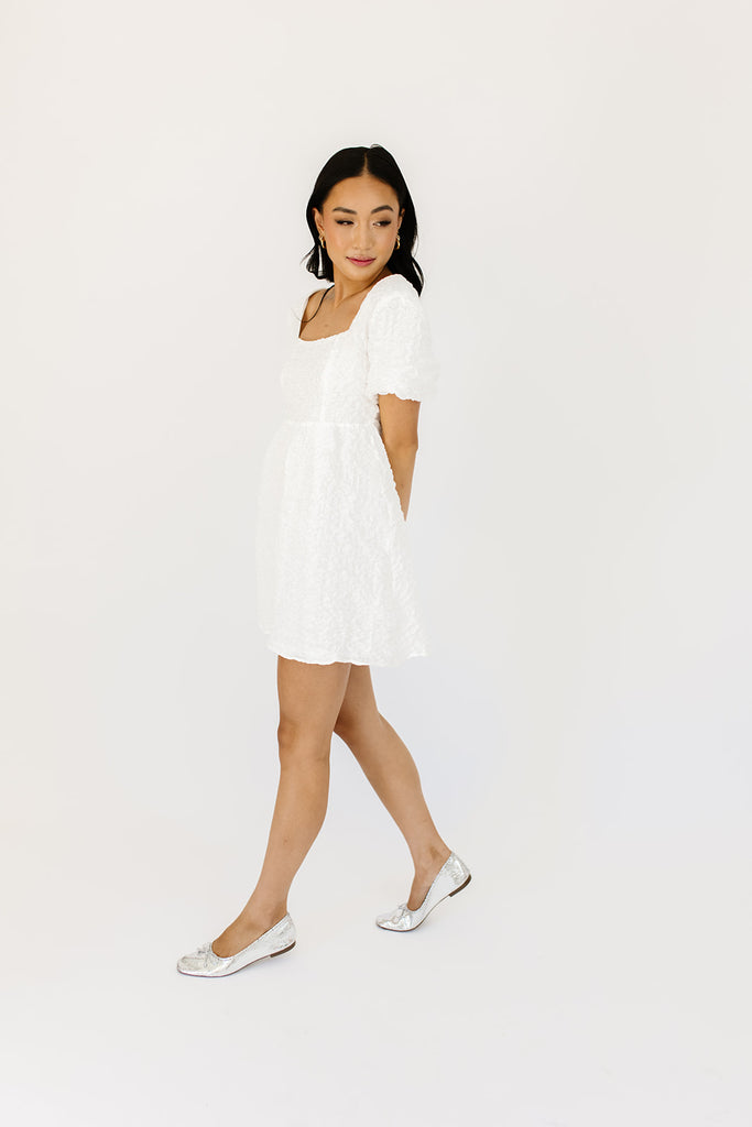 carla mini dress // white