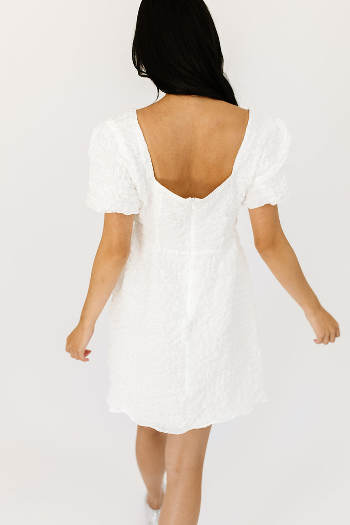 carla mini dress // white