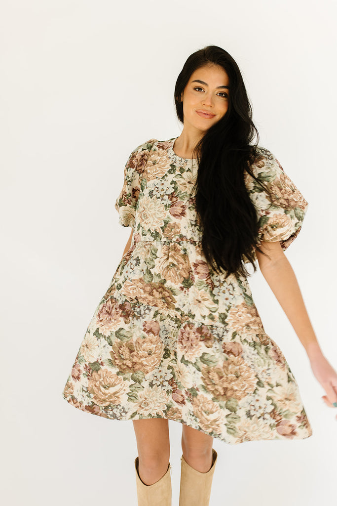 darcy floral dress // sage floral *zoco exclusive*