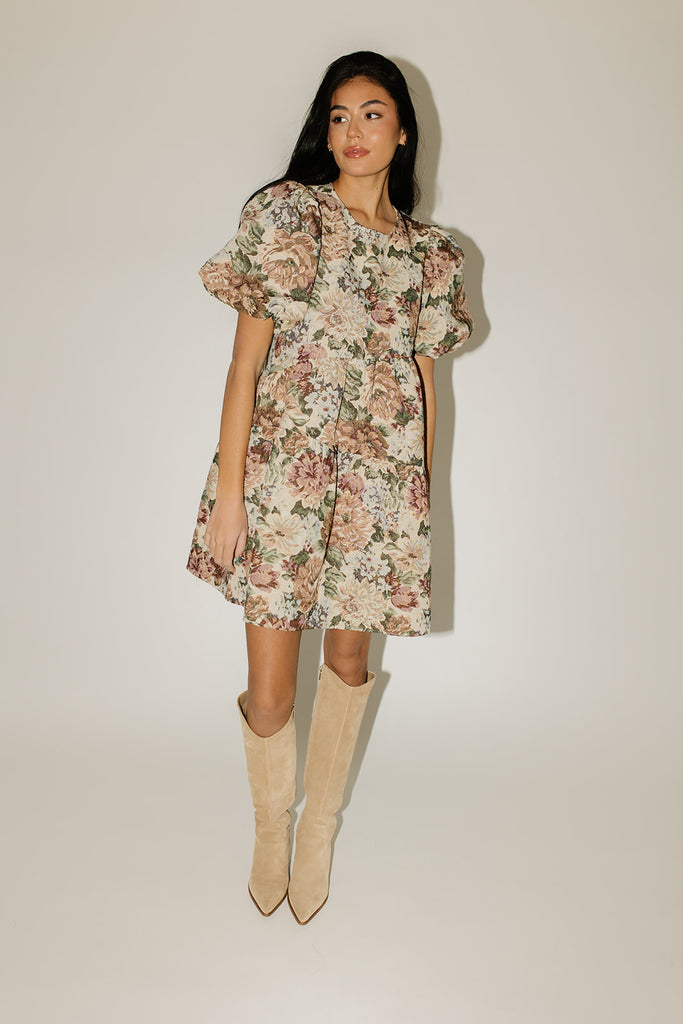 darcy floral dress // sage floral *zoco exclusive*