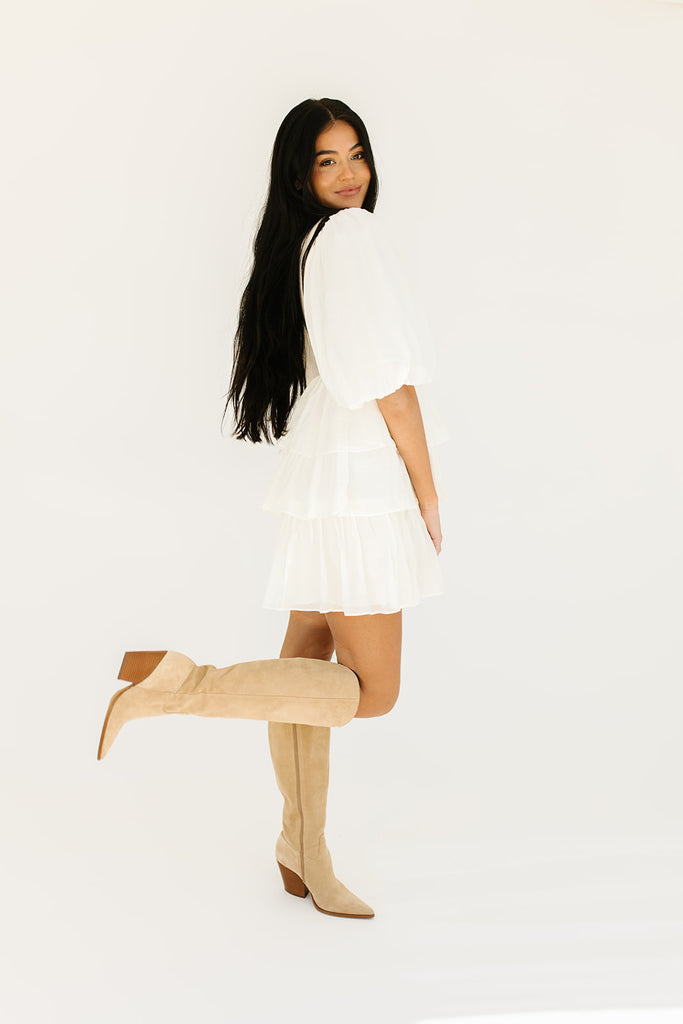 avenue puff sleeve dress