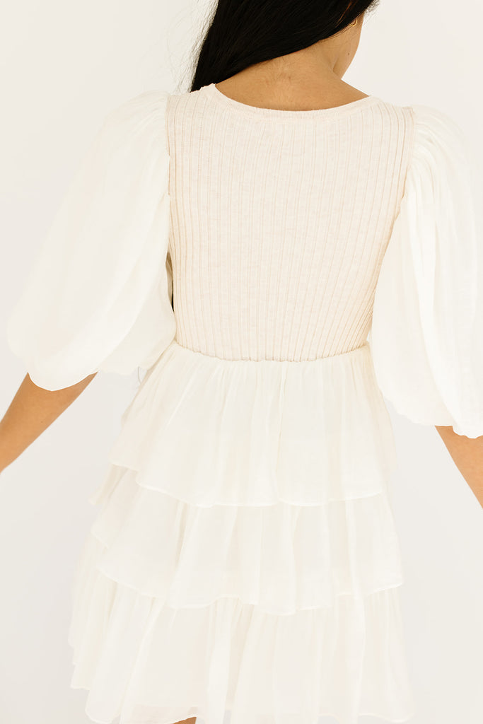 avenue puff sleeve dress