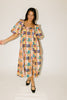 good luck puff sleeve dress // patchwork *zoco exclusive*