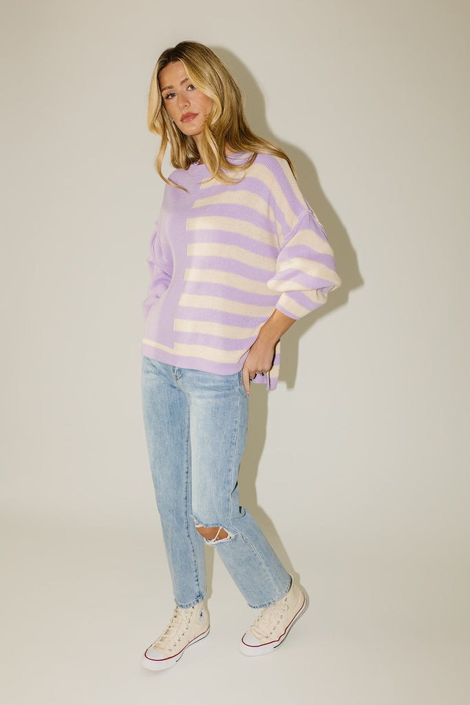 sweet pea striped pullover