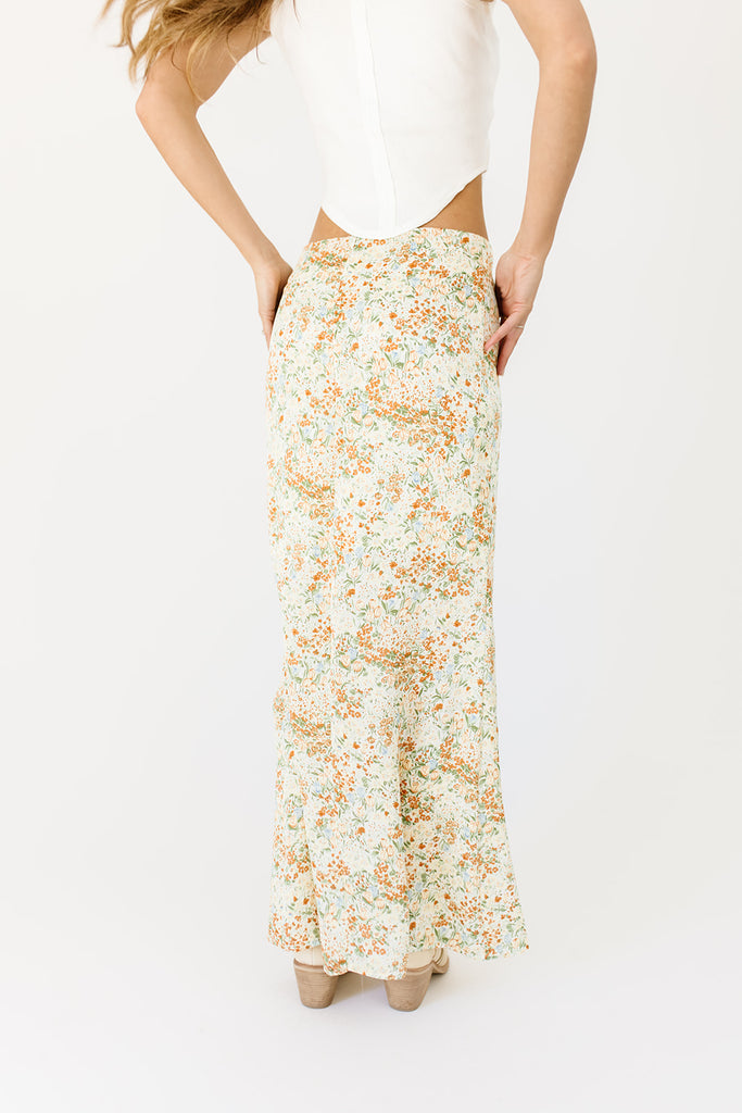 don't let go maxi skirt // floral