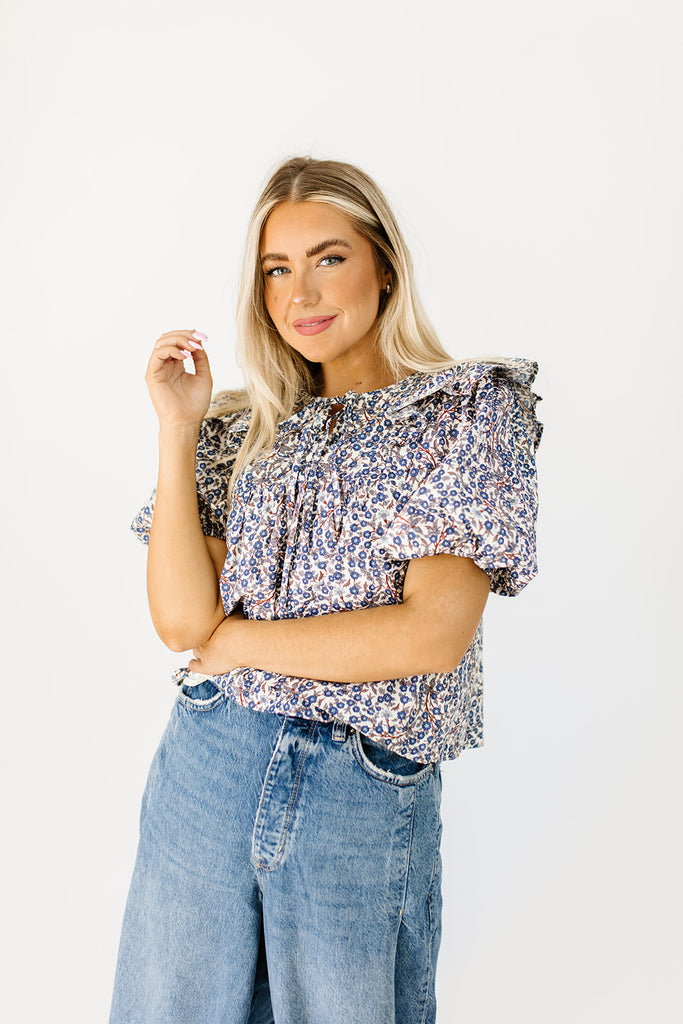 play time floral blouse