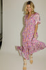 rita floral maxi dress // pink