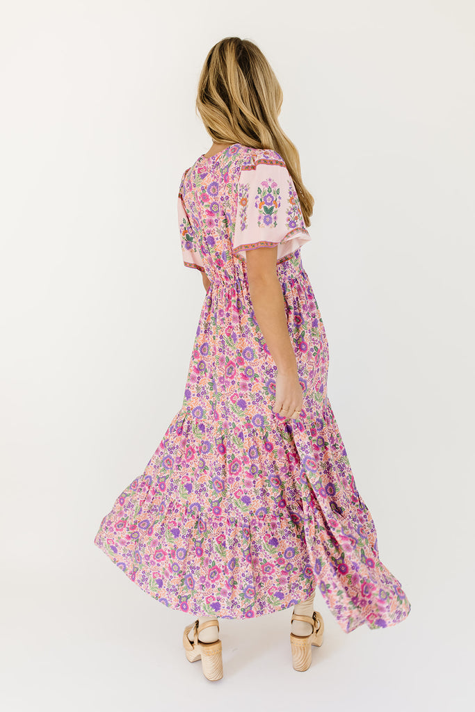 rita floral maxi dress // pink *restocked*