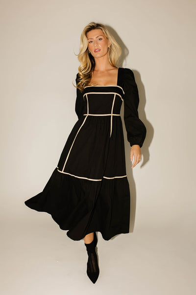 gloria midi dress // black *restocked*