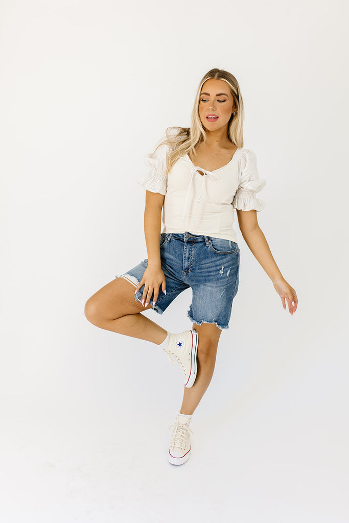 sly denim shorts // medium wash