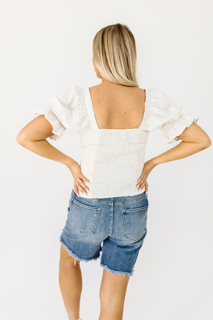 sly denim shorts // medium wash