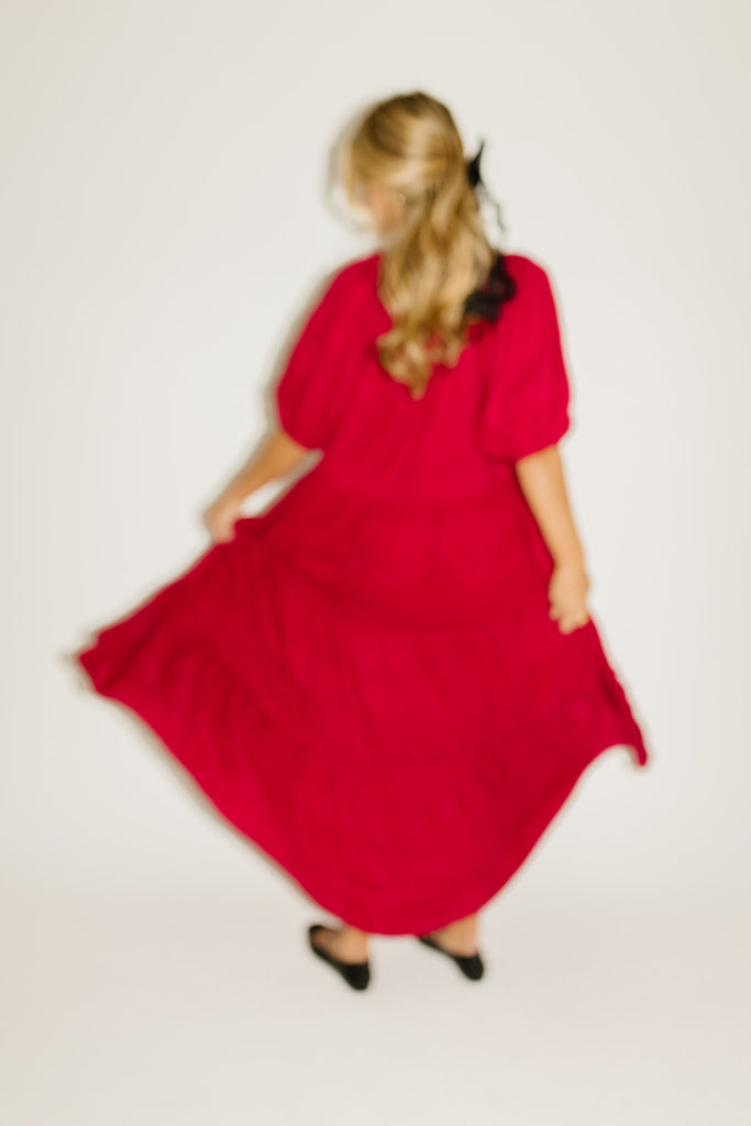 daymaker dress w/pockets // crimson *zoco exclusive*