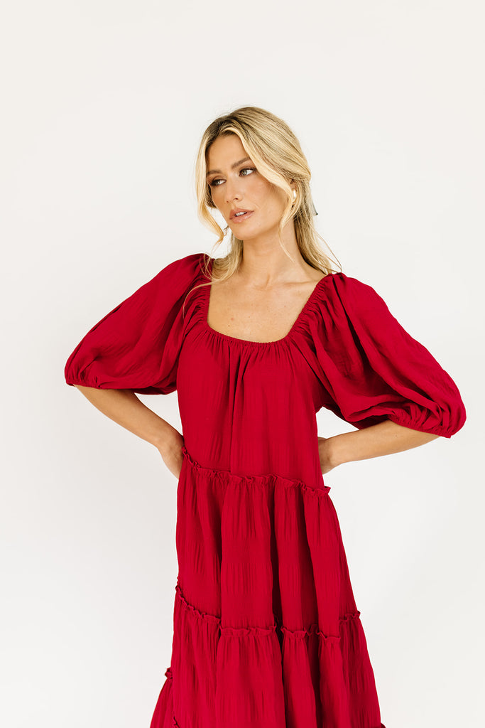 daymaker dress w/pockets // crimson *zoco exclusive*