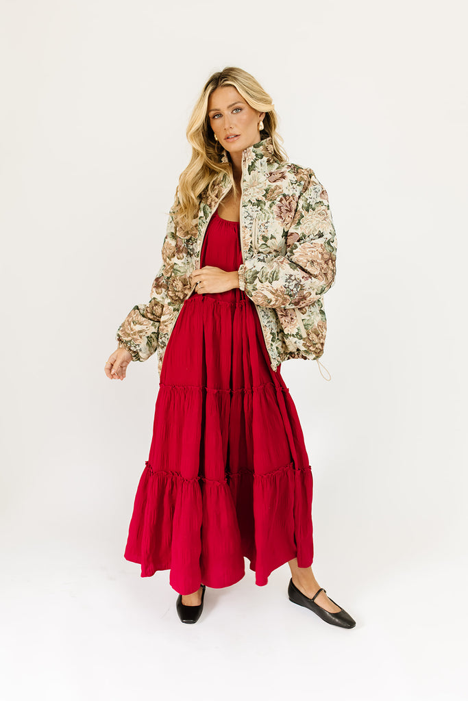 daymaker dress w/pockets // crimson *zoco exclusive*