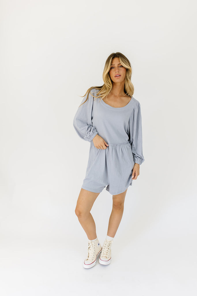 chloe romper // blue