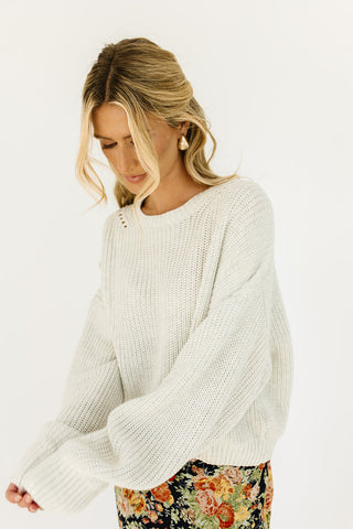 polly cable knit sweater