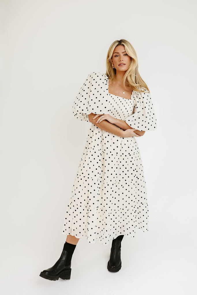 scout puff sleeve dress // polka dot *zoco exclusive*